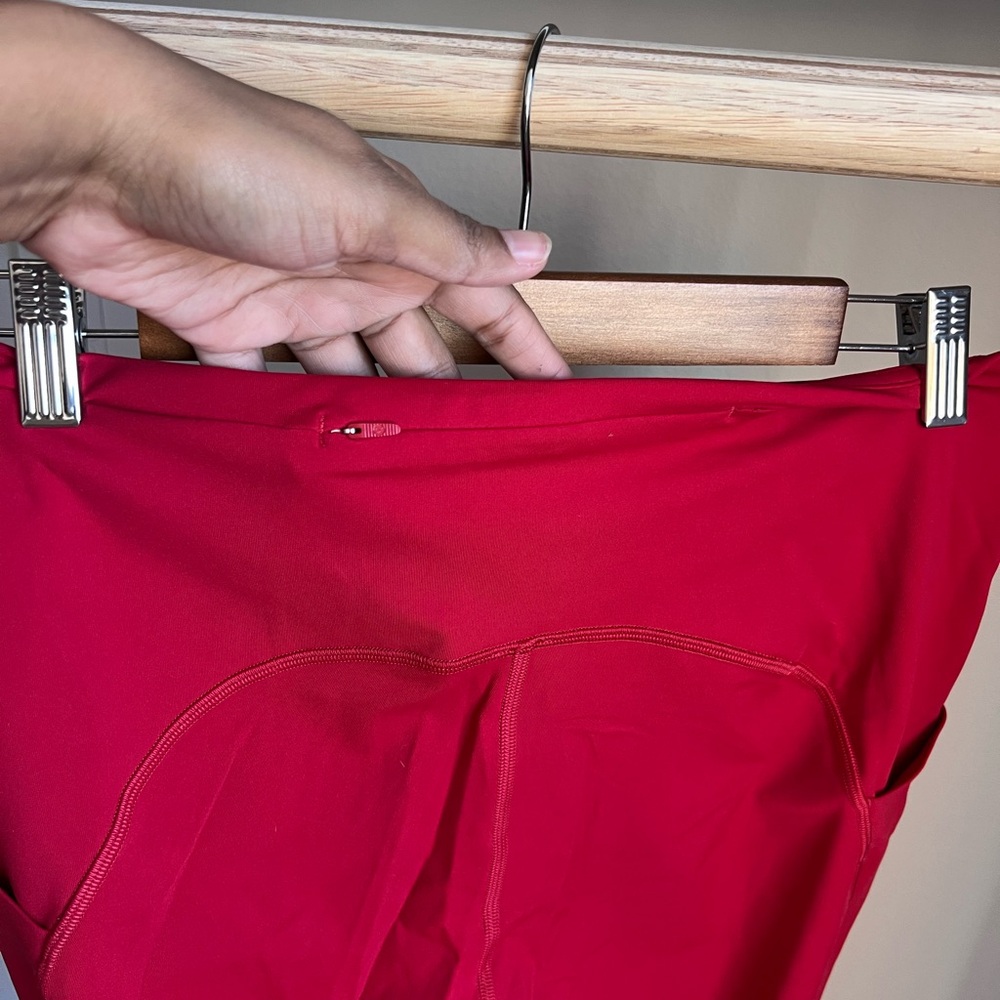 Vibrant Red Leggings - image 5